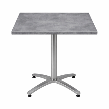 Aluminum 4 Leg Table City Square Werzalit Top-0