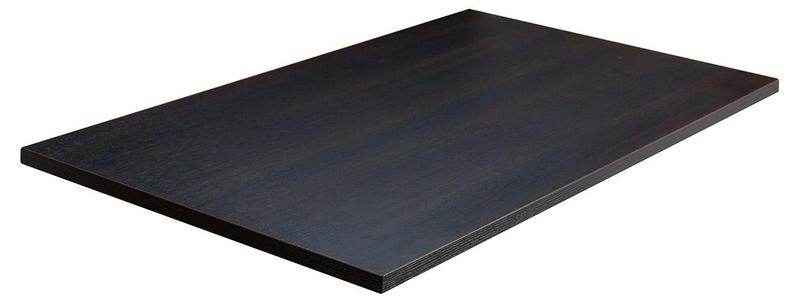 Rectangular Box Steel Dining Table Dark Oak-37786