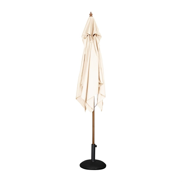 Bolero Square Pulley Parasol 2.5m Wide Cream-37644