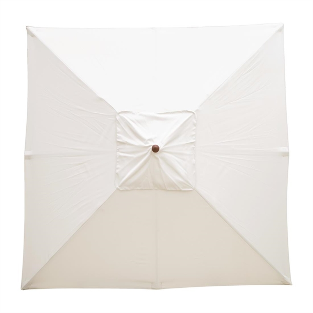 Bolero Square Pulley Parasol 2.5m Wide Cream-37642