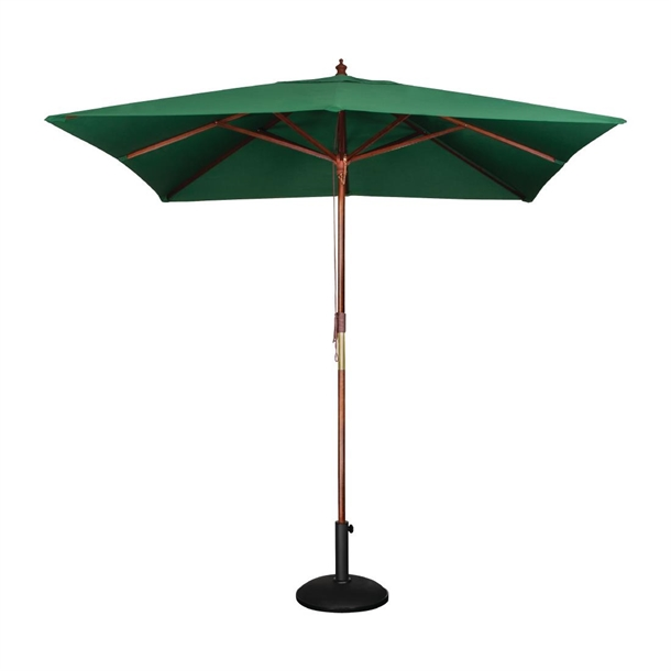 Bolero Square Double Pulley Parasol 2.5m Diameter Green-0