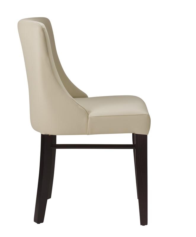 Merrion Side Chair Ivory / Wenge-37803