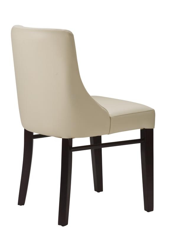 Merrion Side Chair Ivory / Wenge-37802