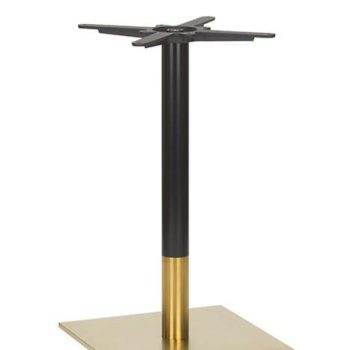 Brass Black Dining Height Table Base Square-0