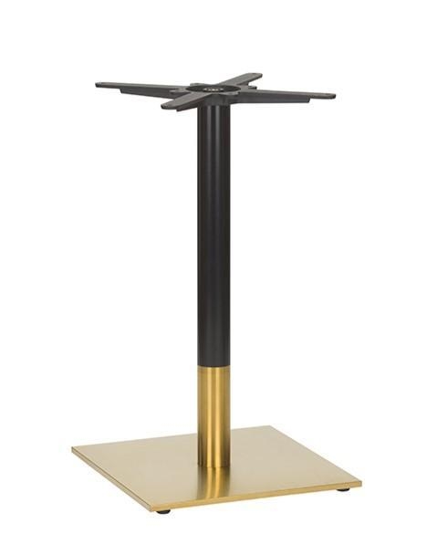 Brass Black Dining Height Table Base Square-0