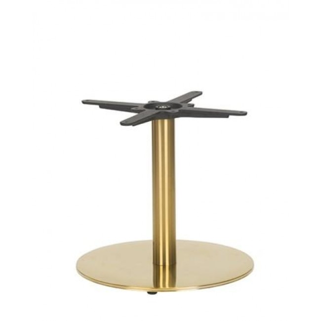 Brass Coffee Height Table Base Round