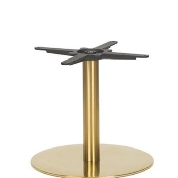 Brass Coffee Height Table Base Round-0
