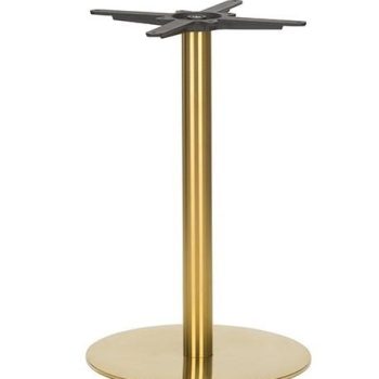 Brass Dining Height Table Base Round-0