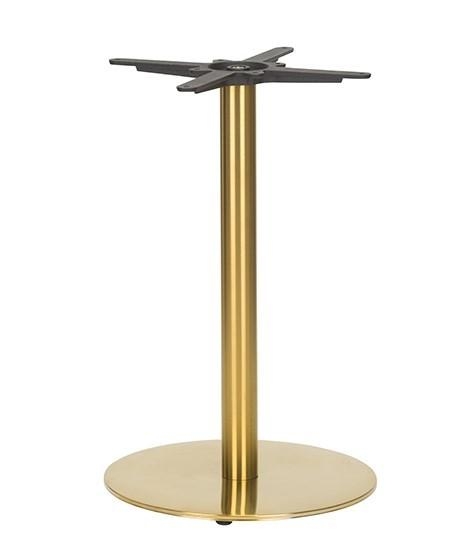 Brass Dining Height Table Base Round-0