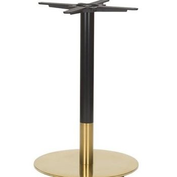 Brass Black Dining Height Table Base Round-0