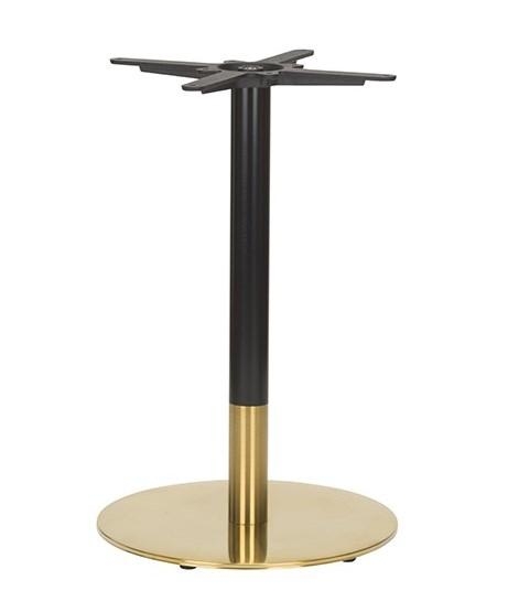 Brass Black Dining Height Table Base Round-0