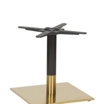 Brass Black Coffee Height Table Base Square-0
