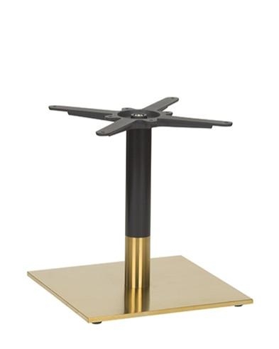 Brass Black Coffee Height Table Base Square-0