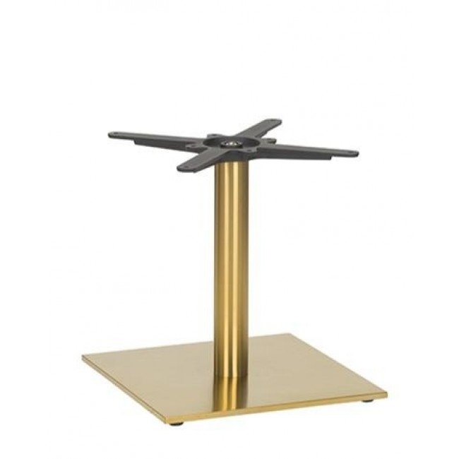 Brass Coffee Height Table Base Square