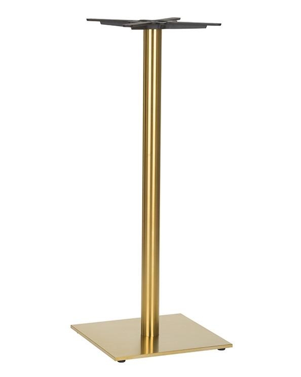 Brass Poseur Height Table Base Square-0