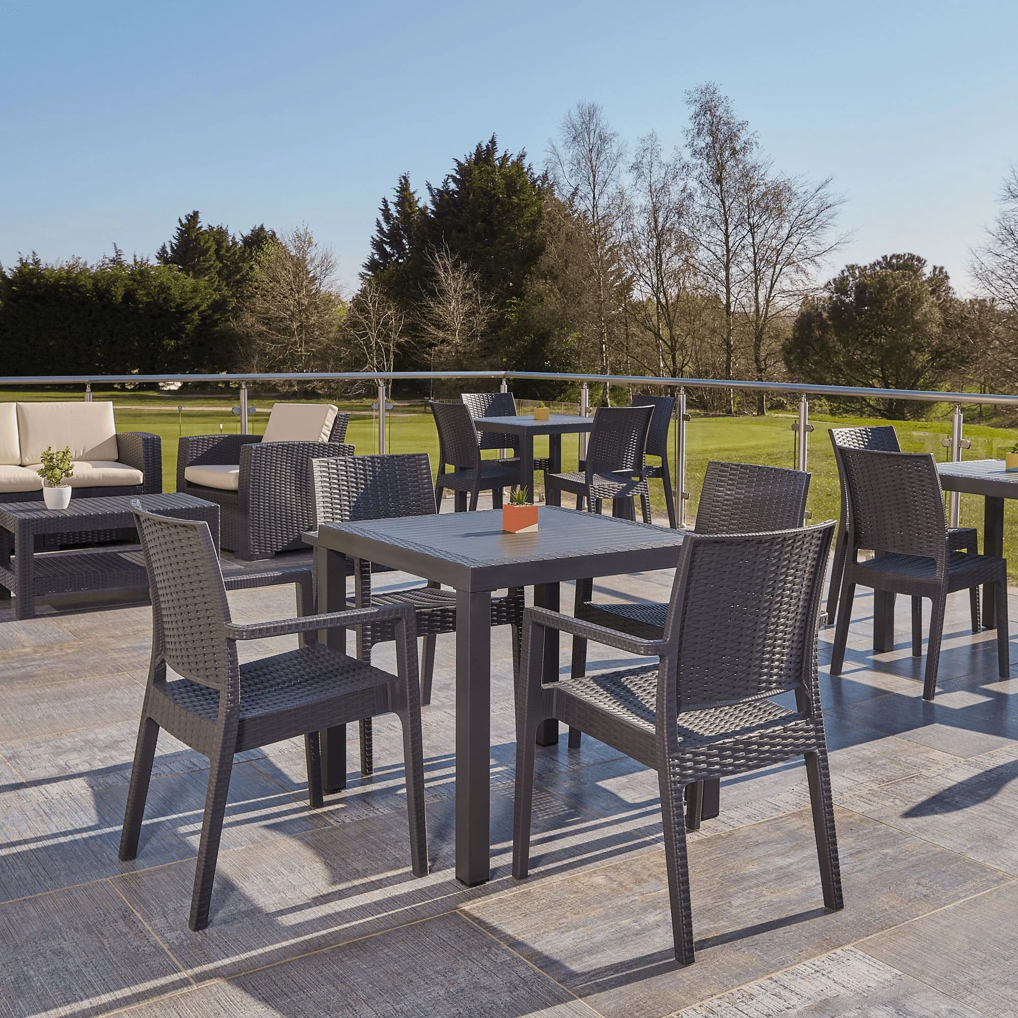 Siesta Ibiza Rattan Style Armchair Dark Grey-38703
