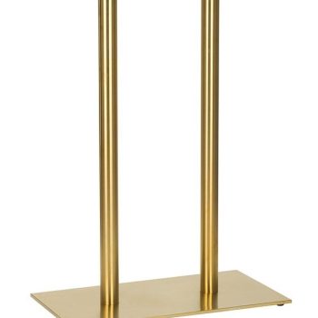 Brass Poseur Height Table Base Twin-0