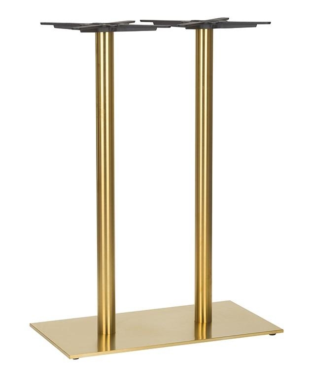 Brass Poseur Height Table Base Twin-0