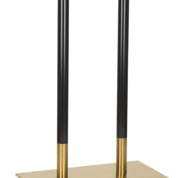 Brass Black Poseur Height Table Base Twin-0
