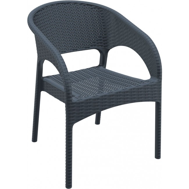 Armchair Panama Dark Grey