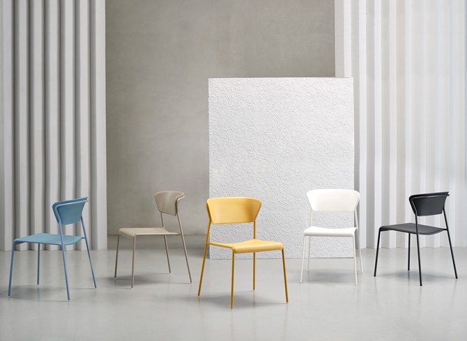 SCAB Design Lisa Technopolymer Chair Blue-38914
