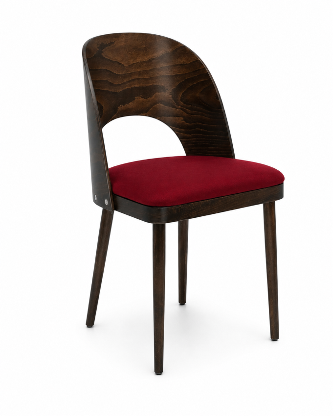 Chair Avola Velvet Red Upholstered Seat