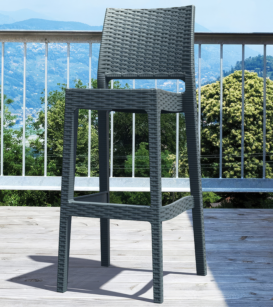 Barstool Jamaica Dark Grey - Image 2