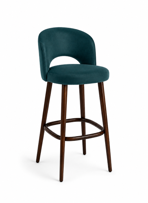 Barstool Alora Petrol Velvet