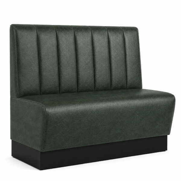 Bench Seating Antique Green Vinyl