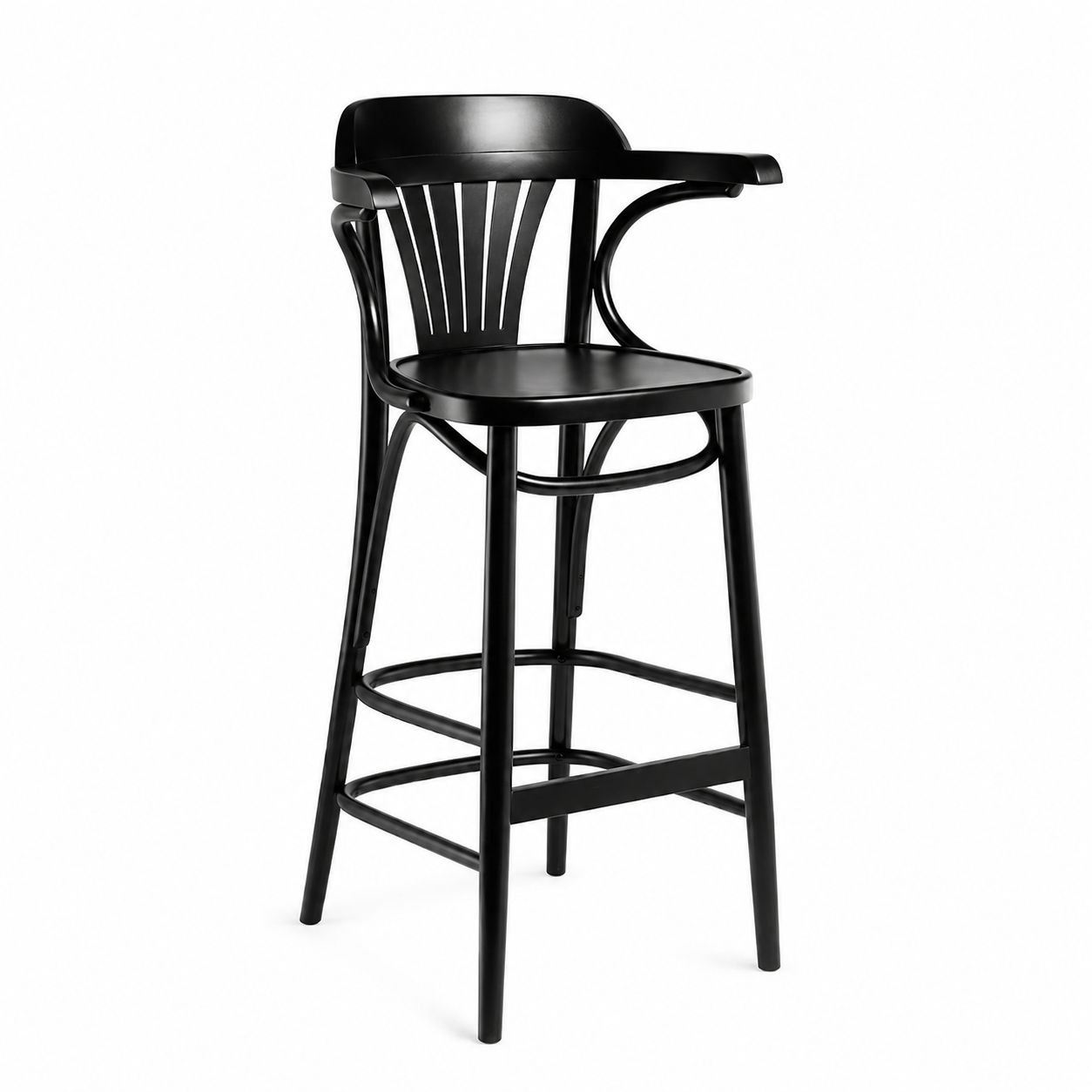 Bentwood Fanback Barstool 165